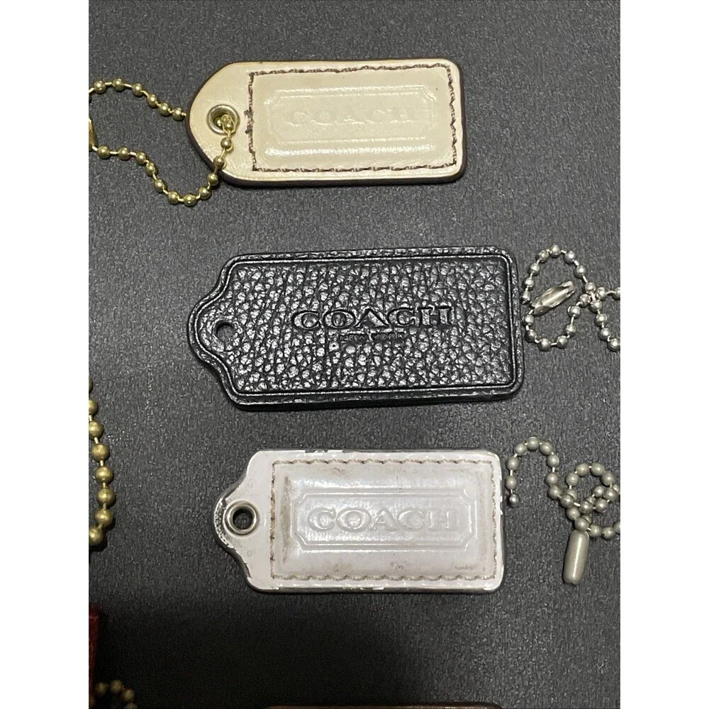 COACH hang tag bag charm Accessory Lot Of 9 Flaws READ Y2K